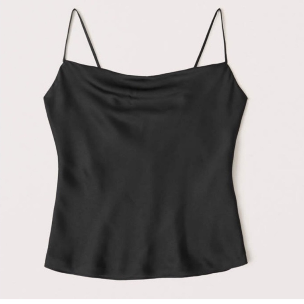 ABERCROMBIE Satin Cowl Neck Cami